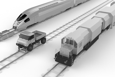 Különleges vasúti járműveken való felhasználás