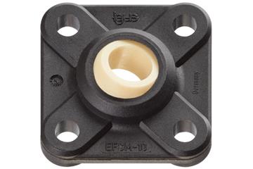 Flange bearings with 4 mounting holes, EFSM, igubal®, spherical ball iglidur® J