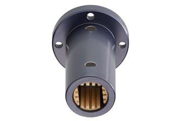 drylin® Q linear plain bearing with round flange, tandem