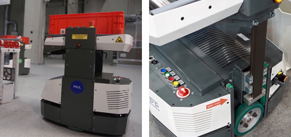 A Knapp DTS-rendszere a drylin® fogasszíjas tengelyekkel ellátott emelőplatformon