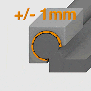 Rendkívül rugalmas - Ön határozza meg a hosszt és a szélességet