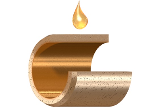 A szinterezett csapágyak felépítése