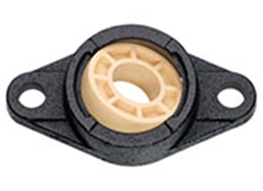 Álló csapágyházak és rögzített karimás csapágyak olcsó fém házban.