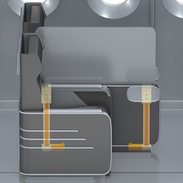 Repülőgép belső tere: drylin lineáris technológia a térelválasztókban
