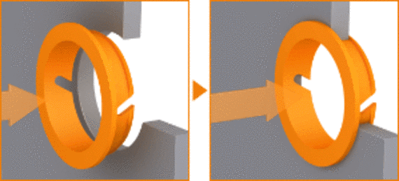 iglidur Easy Clip beépítés