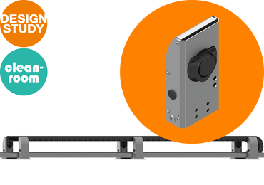 Tisztatérrel kompatibilis támasztó görgők