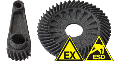 ESD/ATEX 3D nyomtatási anyagok és rúdanyagok különleges alkatrészekhez
