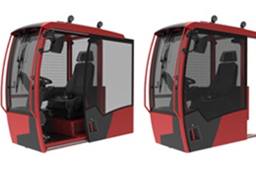 A fülke tolóajtajában lineáris drylin® technológiát alkalmaztak