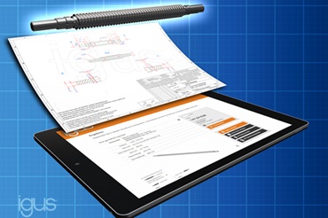 drylin csavarorsó-konfigurátor
