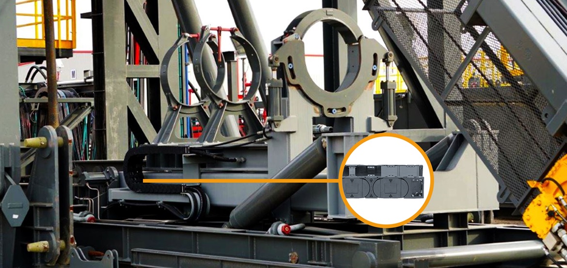 igus termékekkel felszerelt BOP daru