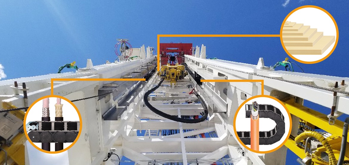 igus termékekkel felszerelt felső meghajtás